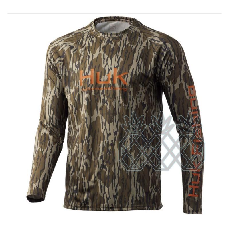 Mens Quick-Dry Fishing Shirt Long Sleeve UV Protection Outdoor Angling Top Breathable Milk Silk