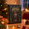 Sarcastic Raccoon Advent Calendar 2025 24 Days Christmas Countdown Calendars with 24 Humor Jokes Cute Raccoon Ornaments Set for Xmas Tree Decor