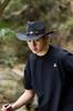 Unisex Bohemian Style Western Cowboy Straw Hat, Face-Slimming, Retro Panama Design with Sun Protection.