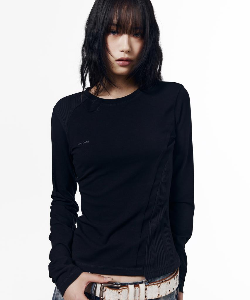 AAKAM Cut-Off Long Sleeve (Black)