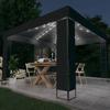VidaXL Gazebo with Double Roof and LED Lights Garden Belvedere Outdoor Pavilion Reception Tent Marquee 3070304