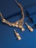 Colorful Rhinestone Crystal Necklace & Earrings Set for Women - Prom Costume Accessories