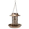 Solar Bird Feeder Solar Powered Garden Light Portable Hanging Hollow Out Courtyard Lamp