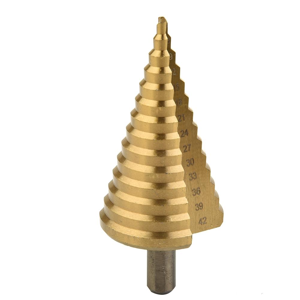 Burghiu Treaptă 4-42mm Bit Conic Tăietor Găuri Burghiere Titan