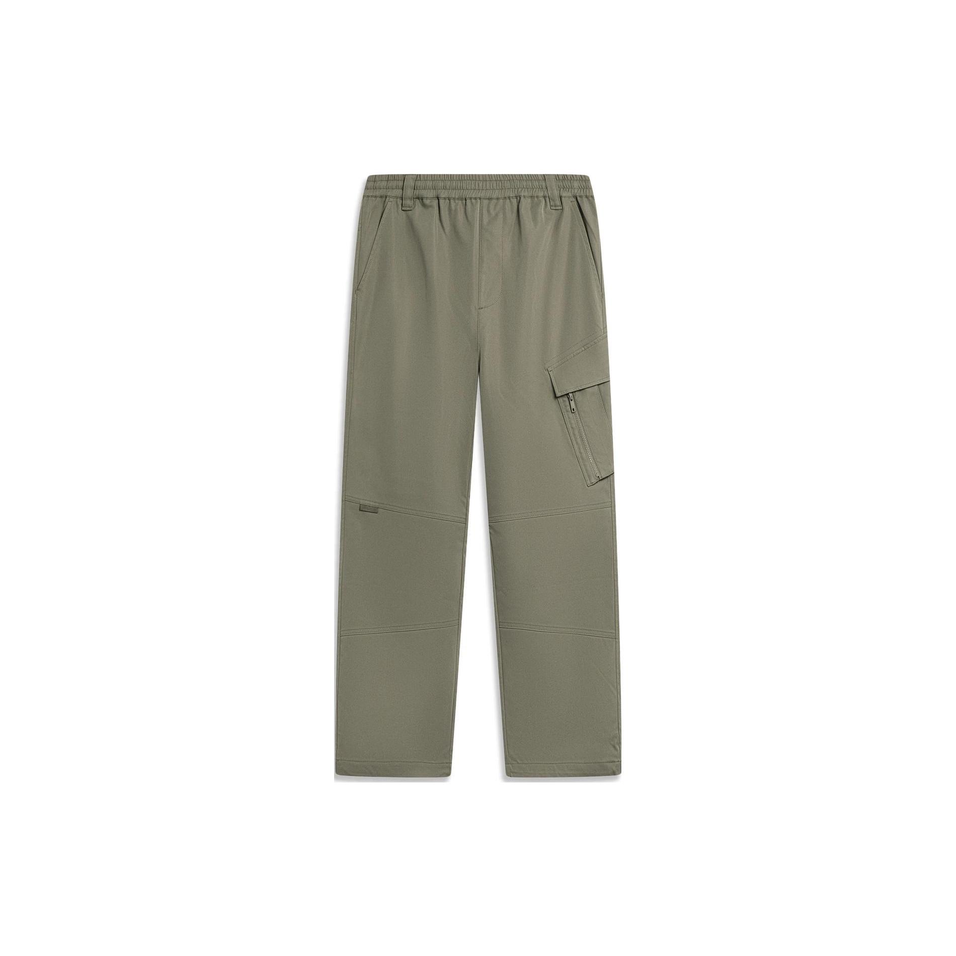 Li Ning CF 20233 Fall Winter New Arrival Knitted Sweatpants Men s Murky Olive Green AYKT823-2 XXL