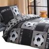 Ensemble de housse de couette imprimée Football avec impression numérique pour la décoration de la chambre d'adolescent