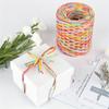 1pcs Colored 262 Feet Raffia Paper Ribbon,6 Colored Packing Paper String Perfect for Gift Wrapping and DIY Decoration