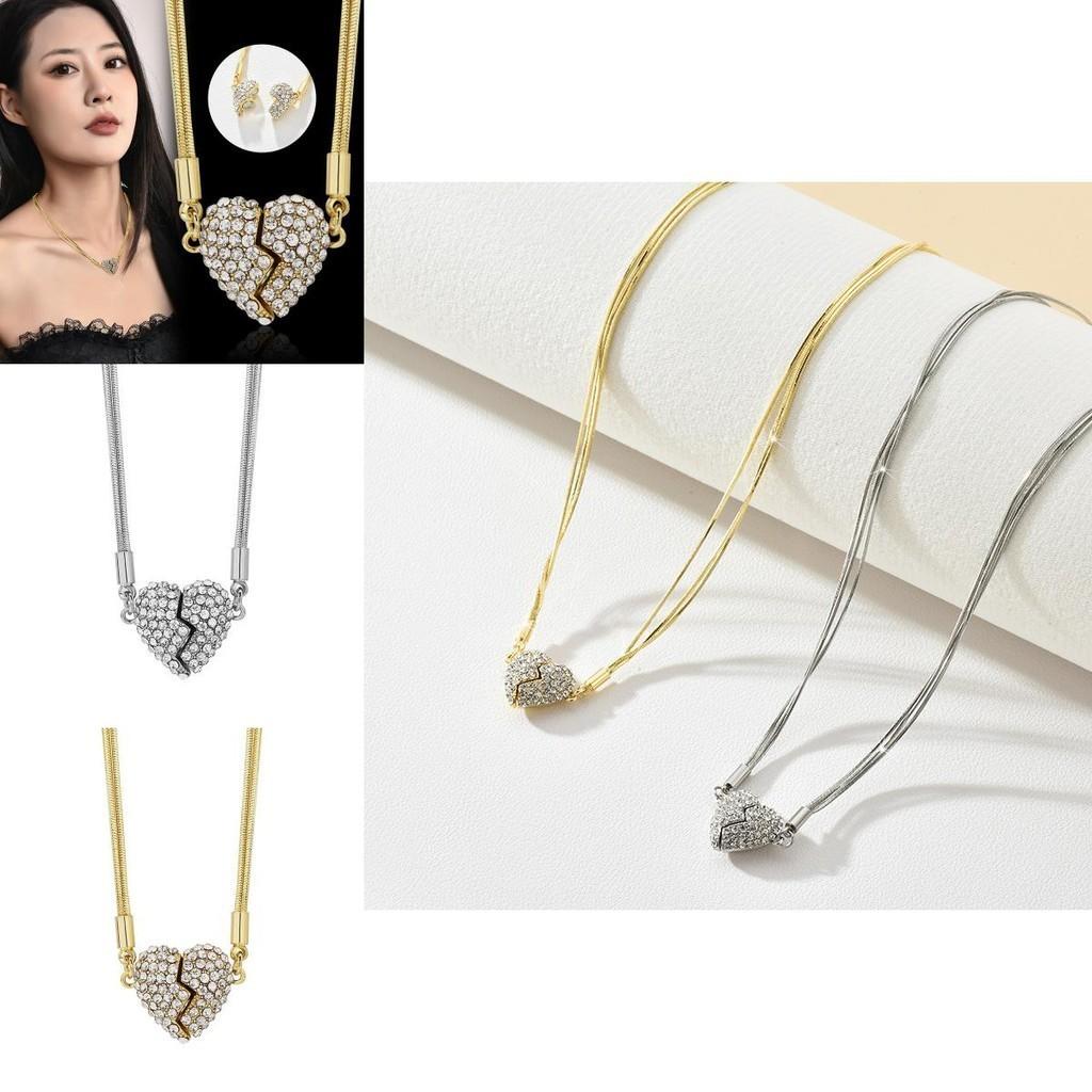 Unique Magnetic Heart Necklace For Women Stylish And Elegant Titanium Steel Design