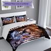 Set da 3 pezzi con nome personalizzato Michael Myers, Include 1 copripiumino e 2 federe, Decorazione per camera da letto per tutte le stagioni