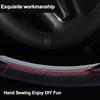 Hand Stitching Car Steering Wheel Cover Wrap For Ford Bronco VI 2020 2026 2026 2026 2026 2026 Braid On Steering-wheel Holder