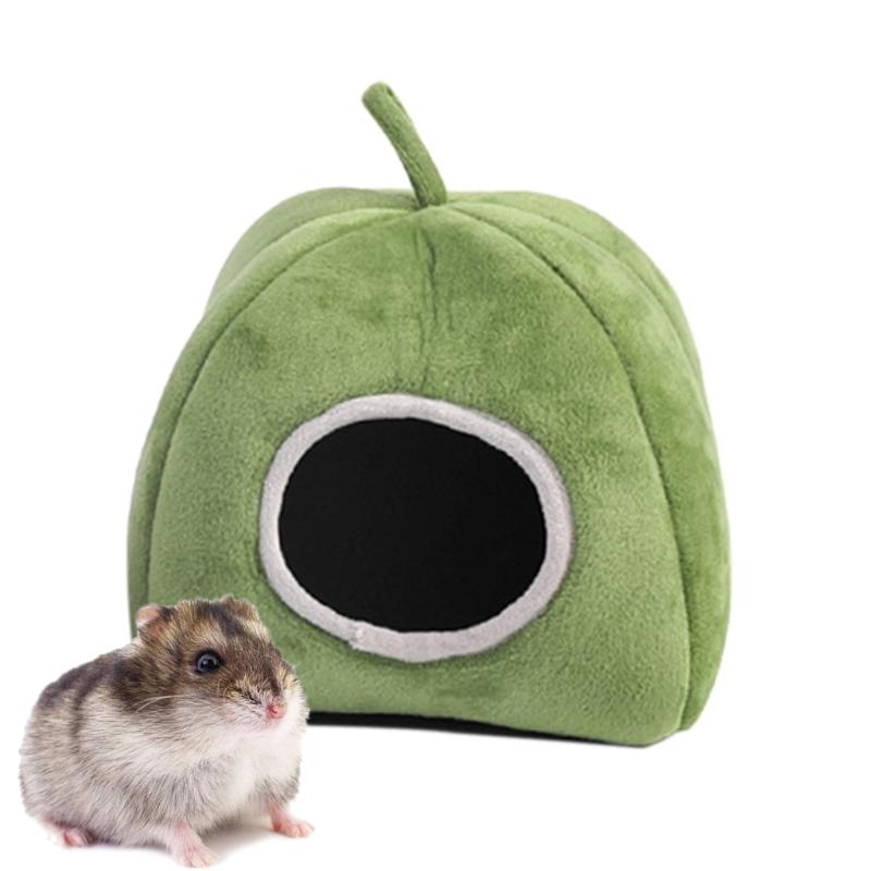 Hamster Hideout Cozy House Bed for Chinchilla Ferret Hedgehog Sugar Glider Hammock 2 In 1 Small Pet Tent Cage Cave Habitat