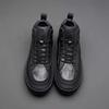 Herren Trendige High-Top Stiefeletten: Herbstliche Lässige Plus Samt Leder Rindsleder Schuhe