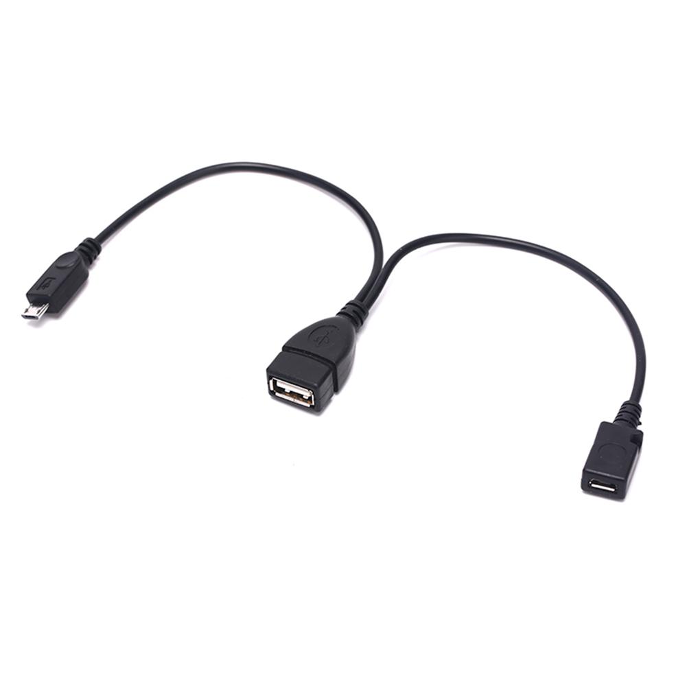 2 In 1 Micro Usb Otg Data  Cable Host  Splitter Can Be Externally Powered For Mobile Phone Tablet Compatible For Android Windows