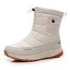 Dame- og herresnøstøvler Vintervarme vanntette ankelstøvletter med fôr Komfortable gåsko Sklisikre utendørs midtleggstøvler for kvinner menn