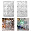6 Pieces Christmas Tree Balls Shatterproof Hanging 6cm Decoration Ornaments for