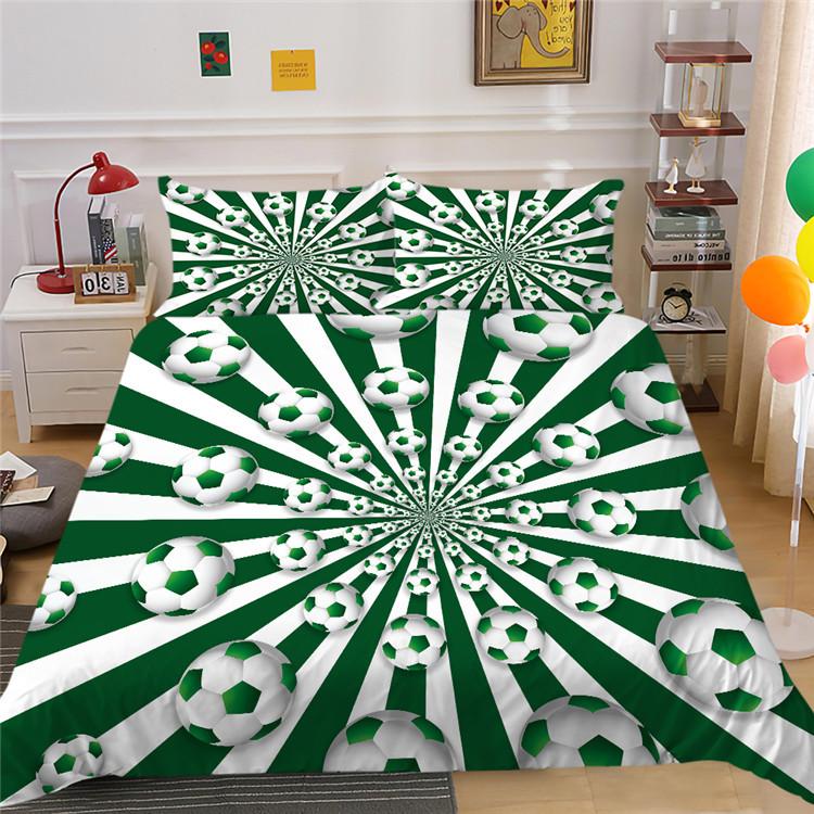 Polyester Bedding Two Or Three-Piece Football Series 3D Digital Printing