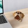Cute Puppy Pen Holder Resin Desktop Organizer for Stationery Mini Dog Desktop Ornament Creative Gift for Students Office