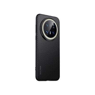 Huawei Mate70pro Phone Case with Carbon Fiber Texture HUAWEI Magnetic M70 All-inclusive Anti-drop Business Leather Case