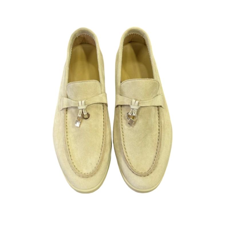 High-Grade Sheepskin Wear-Resistant Casual Loafer Shoes Couple's Loafers Customizable Colors Available A040224