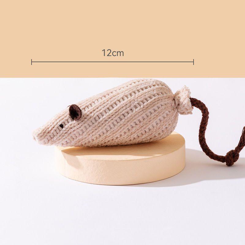 Adorable Catnip Toy for Self-Playing Kittens - Silent Cartoon Teething Toy