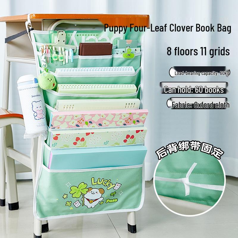 Fresh Color Hanging Book Bag & Desk Organizer for High School Students