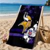 Minnesota Vikings Kunstwerk Strandtuch, Schnelltrocknend, Pflegeleicht, Geeignet für Fitness und Strandurlaub, Sport-Essential