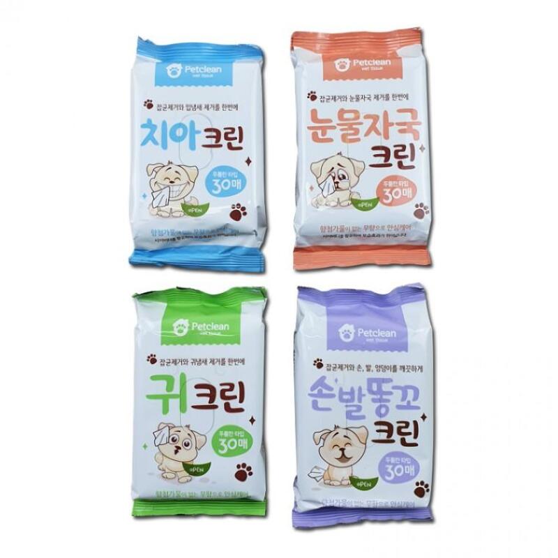 Easy Pet Clean Pet Wet Wipes (30 sheets, 14 pack) Tear stain clean 30 sheets 14 packs