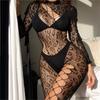 Sexy Hollow Leopard Print Lingerie Women Fancy Underwear V Neck Perspective Depth 18 Sex Shop Lolita Costume