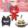 Adorable Fox Stuffed Animal Toy In Ladybug Box 20cm