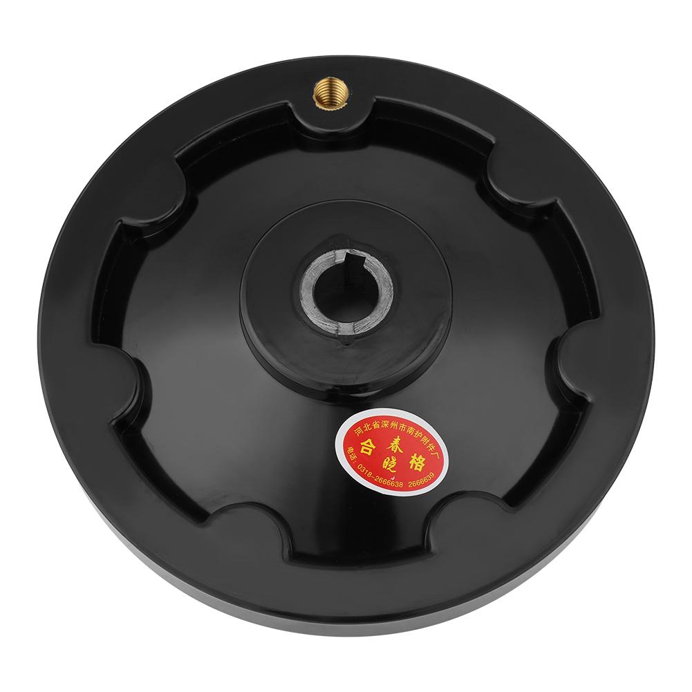 1 Stück Schwarzes Drehbank Fräsmaschine Hinteres Wellenhandrad mit Drehgriff(16 x 160mm)