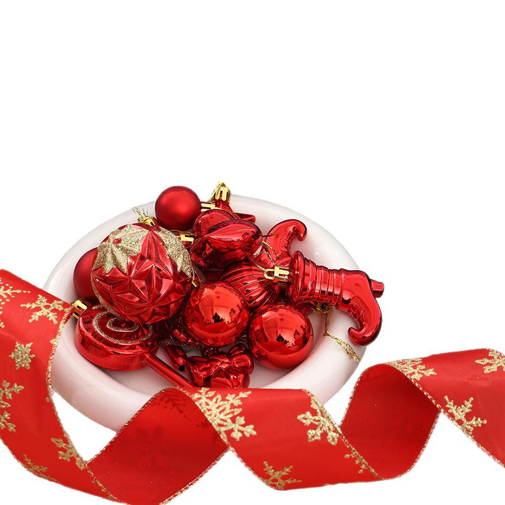 Christmas Tree Ornaments Set: Candy & Ball Decorations