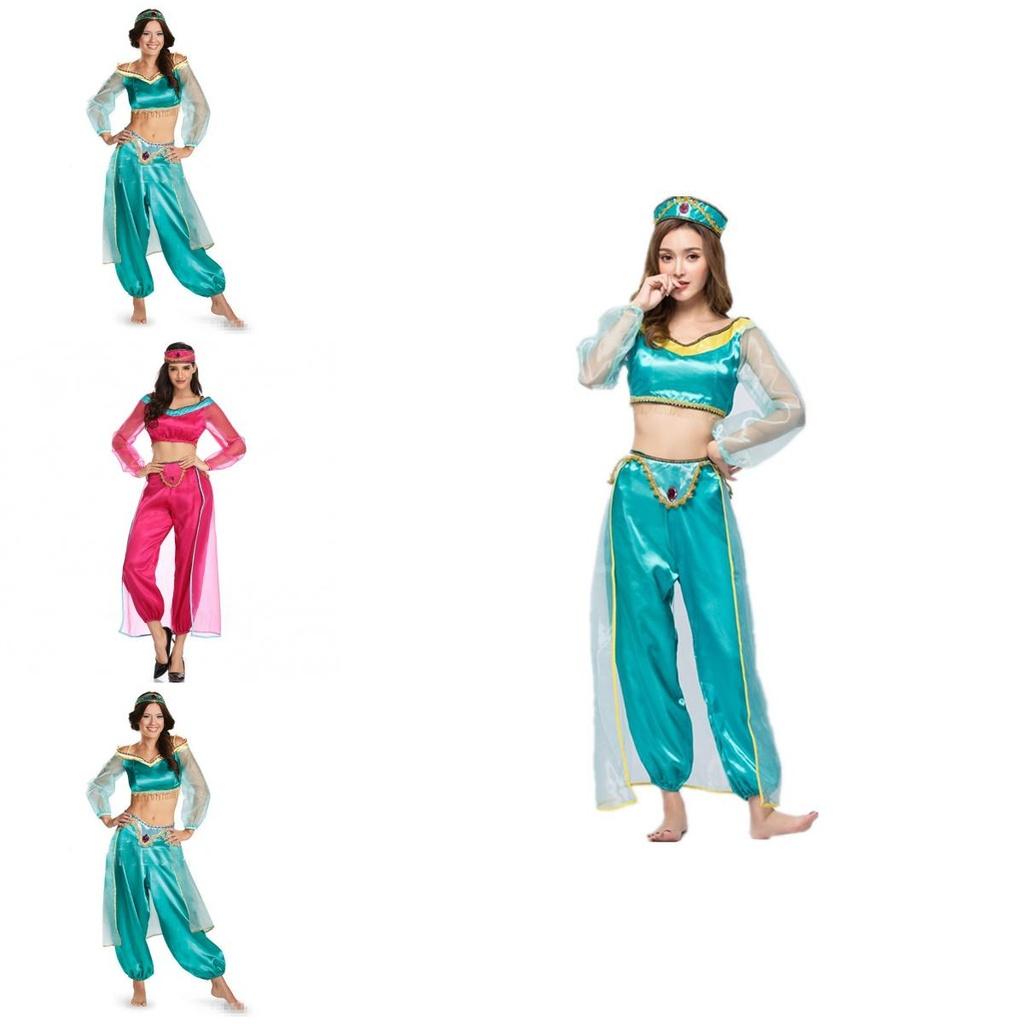 Elegant Adult Jasmine Princess Costume Dress For Women Perfect For Halloween Parties