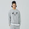 XNAZZY Helldog Graphic Oversized Sweatshirt [M/Gray] Xn23Srumt01Mg