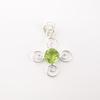 925 Sterling Silver Necklace Pendant Peridot Gemstone Unique Handcrafted Gift PP-41-3