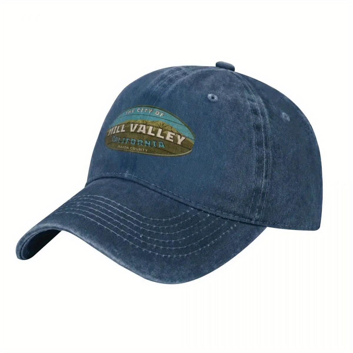Mill Valley California Baseball Cap The City of Mill Valley Marin County California Stitched Made of Lightweight NonSt 1pc