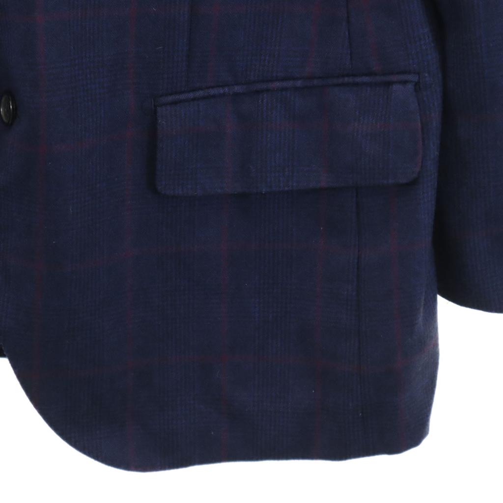 BLION Check Pattern tailored jacket Navy Men's Used