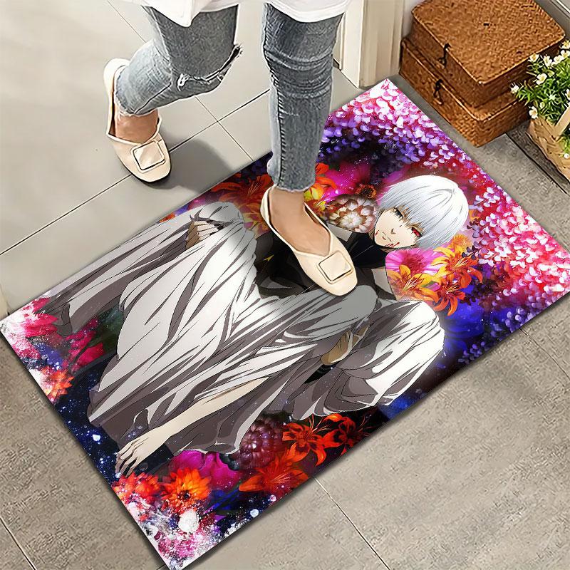 Tokyo Ghoul Teppich Teppich für Wohnzimmer Schlafzimmer Zuhause Sofa Dekoration Kinder Spielen Rutschfeste Bodenmatte