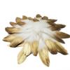 10PCS Gold Feathers Decoration 15-20CM Natural White Turkey Goose Duck Pheasant Feathers Plumes Handicraft Accessories