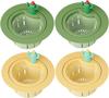 4PCS Cactus Sink Strainer Cactus Kitchen Sink Drain Basket Auto-Dumping Filter Kitchen Drainer with Lifting Handle