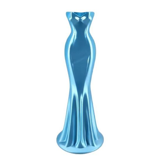 Elegante Kleiderförmige Vase, 3D-gedruckter minimalistischer Blumenhalter, Moderne dekorative Knospenvase für Wohnzimmer, Eingangsbereich, Schminktisch, Heimdekoration