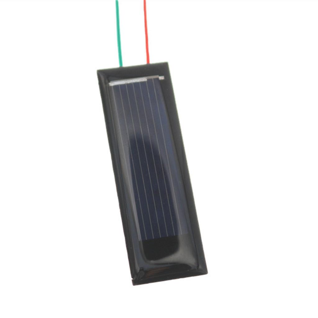 Solární panel 0,5V 130MA s dráty Zalévaný lepicí deskou Solární epoxidový panel Polysilikonová deska Modul solárních systémů Odolný