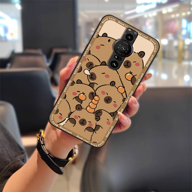 Soft Case Fashion Design Phone Case For Sony Xperia Pro-I Durable Back Cover Shockproof Phone Pouch Graffiti Waterproof