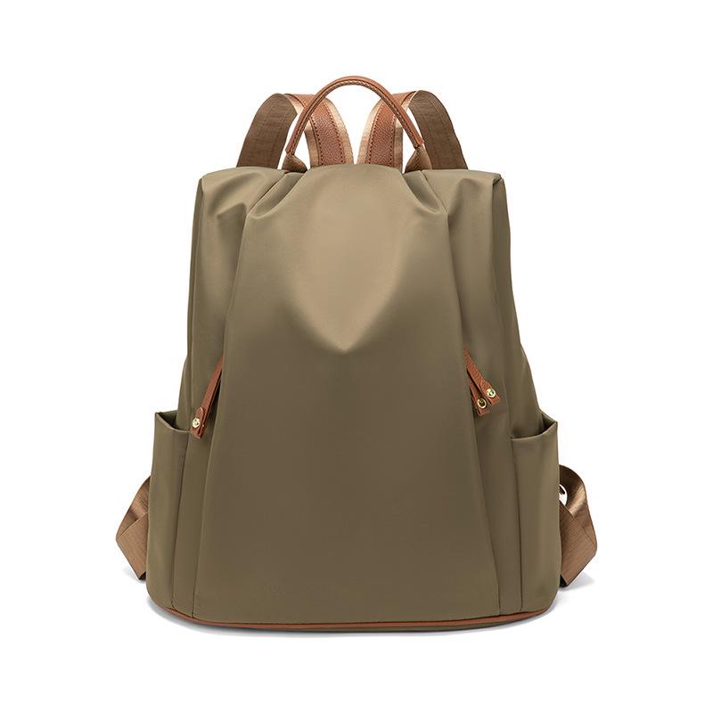 Women's Color Block Nylon Oxford Backpack - 2025 Fashion, Lightweight & Large Capacity for Travel & Commuting