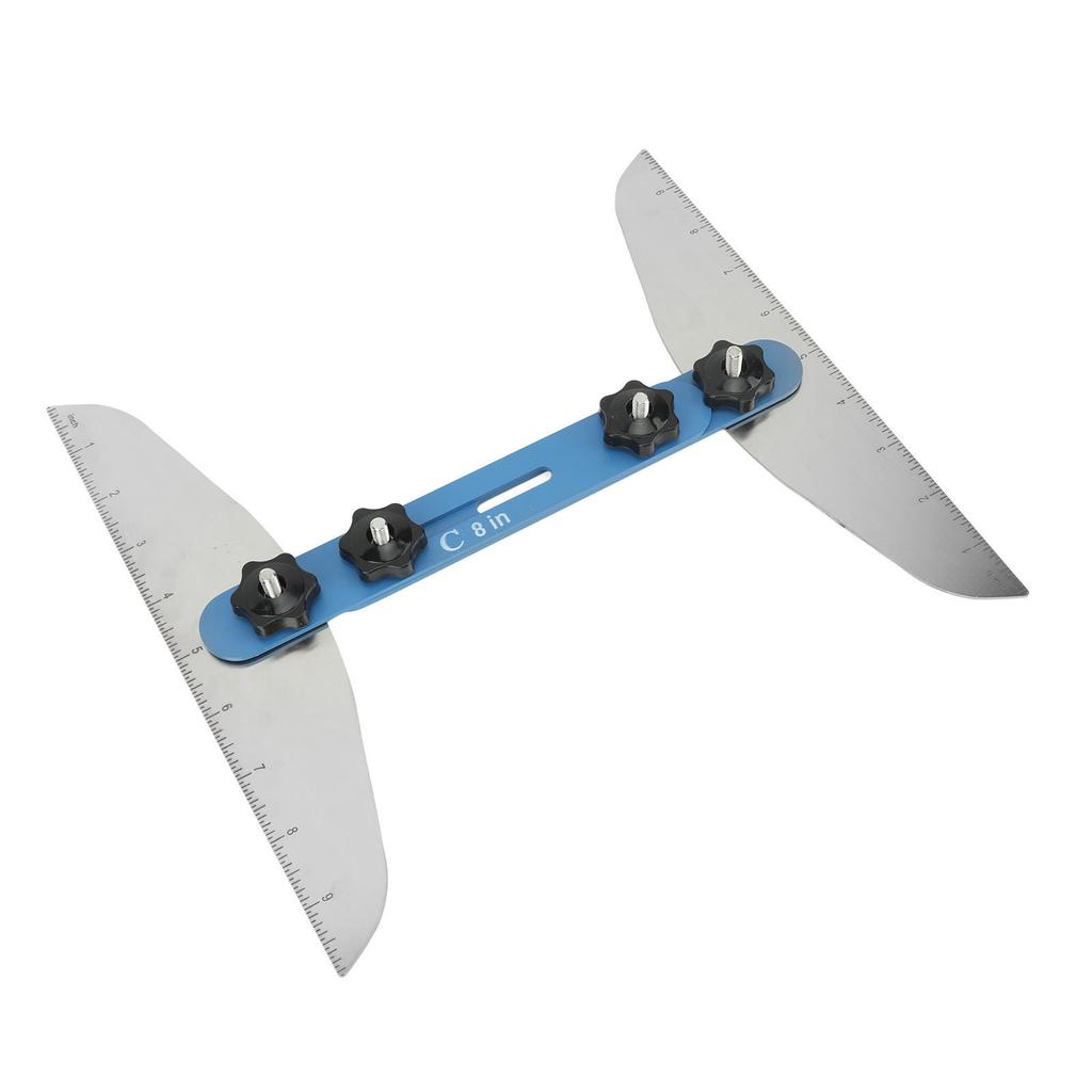 Stair Tread Template Tool Kit Multifunction Aluminium Alloy Stair Measuring Tool for Risers