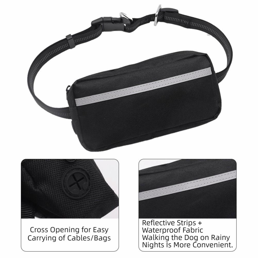 Anti-Tangle Dog Running Leash Reflective Stitching Hands Free Dog Leash  Outdoor Activities