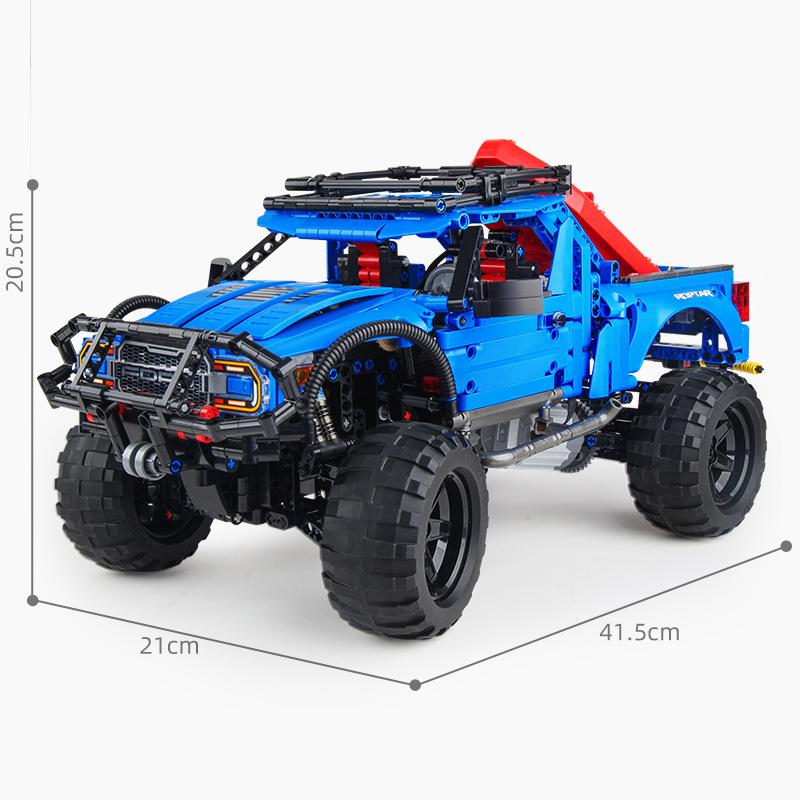 Non-Toxic 1630Pcs City Off-Road Truck Rc Building Blocks Moc Technical Remote Electric Car Model Bricks Enginerring Vehicles Toys Kid Gift