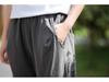 2025 Spring & Summer Loose Fit Ramie-Cotton Women's Yoga Pants - Sand-Washed Casual Bloomers