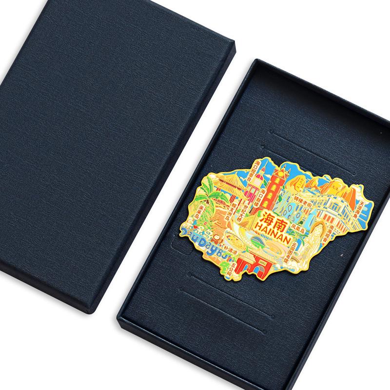 Engraved China City Map Metal Magnet USB Flash Drive - Jiangsu, Sichuan, Guizhou, Anhui - Cultural Souvenir Gift
