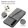 Applicable to Samsung S24 FE mobile phone case A56 double buckle card car magnetic bracket anti-drop protective cover A06