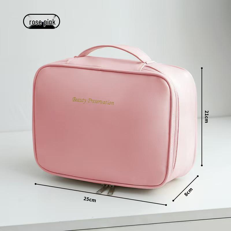 

Luxury Multi-Function Cosmetic Bag – High-Capacity, Stylish Design, Free-to-Split, Perfect for Travel розовый